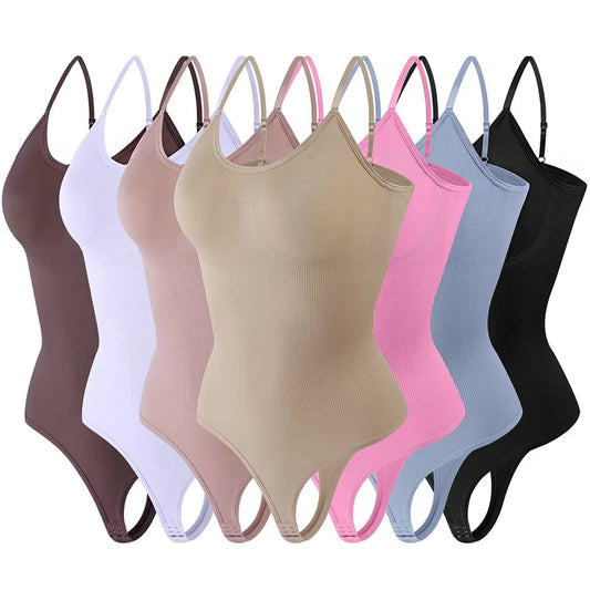 Shapewear Bodysuit Thong Fajas Colombianas Body Shaper Women Seamless Tummy Control Slimming Sheath Flat Belly for Underwear