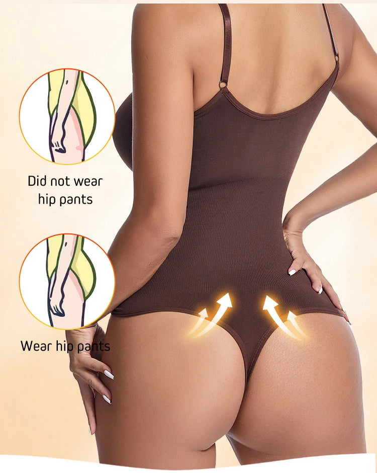 Shapewear Bodysuit Thong Fajas Colombianas Body Shaper Women Seamless Tummy Control Slimming Sheath Flat Belly for Underwear